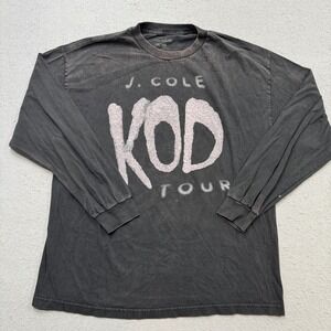 J.Cole KOD Tour T-Shirt Men's XL Black Long Sleeve Kill Our Demons Concert Merch